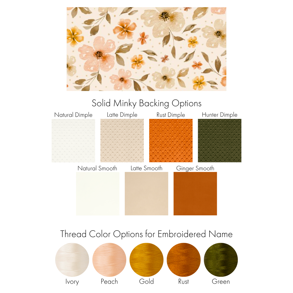 COUNTRY FLORAL CHILD BLANKET