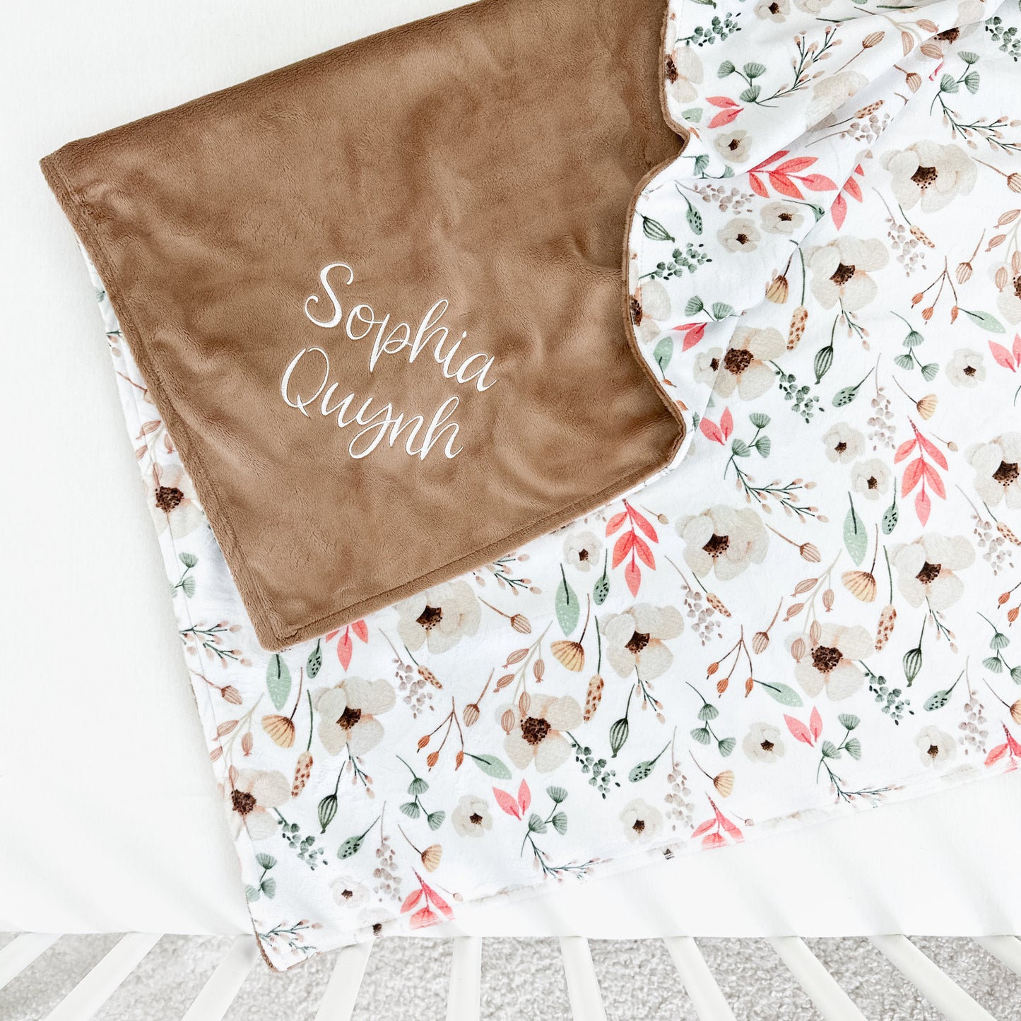 LUMELO FLORAL BABY BLANKET