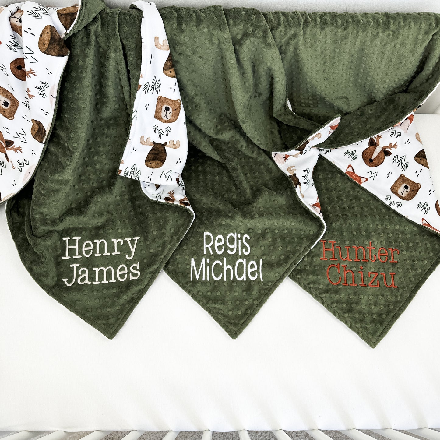 WOODLAND FRIENDS BABY BLANKET