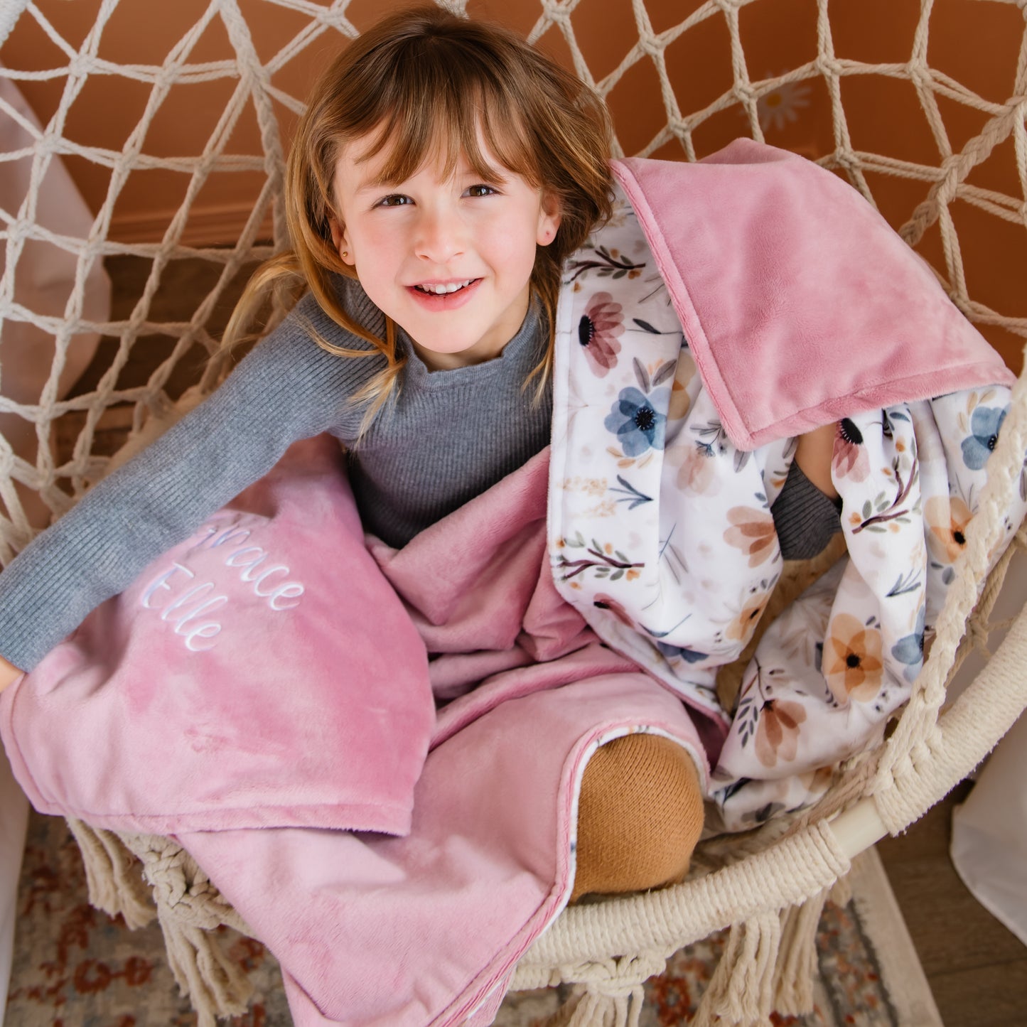 NATURAL BLOOMS CHILD BLANKET