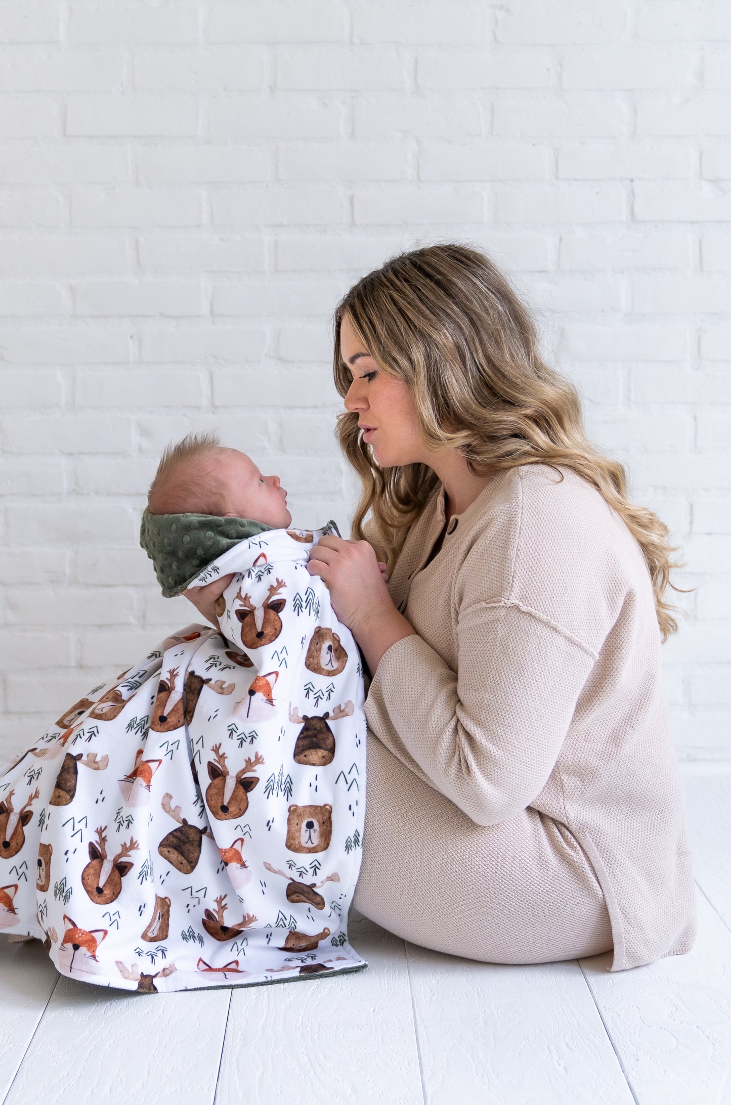 WOODLAND FRIENDS BABY BLANKET