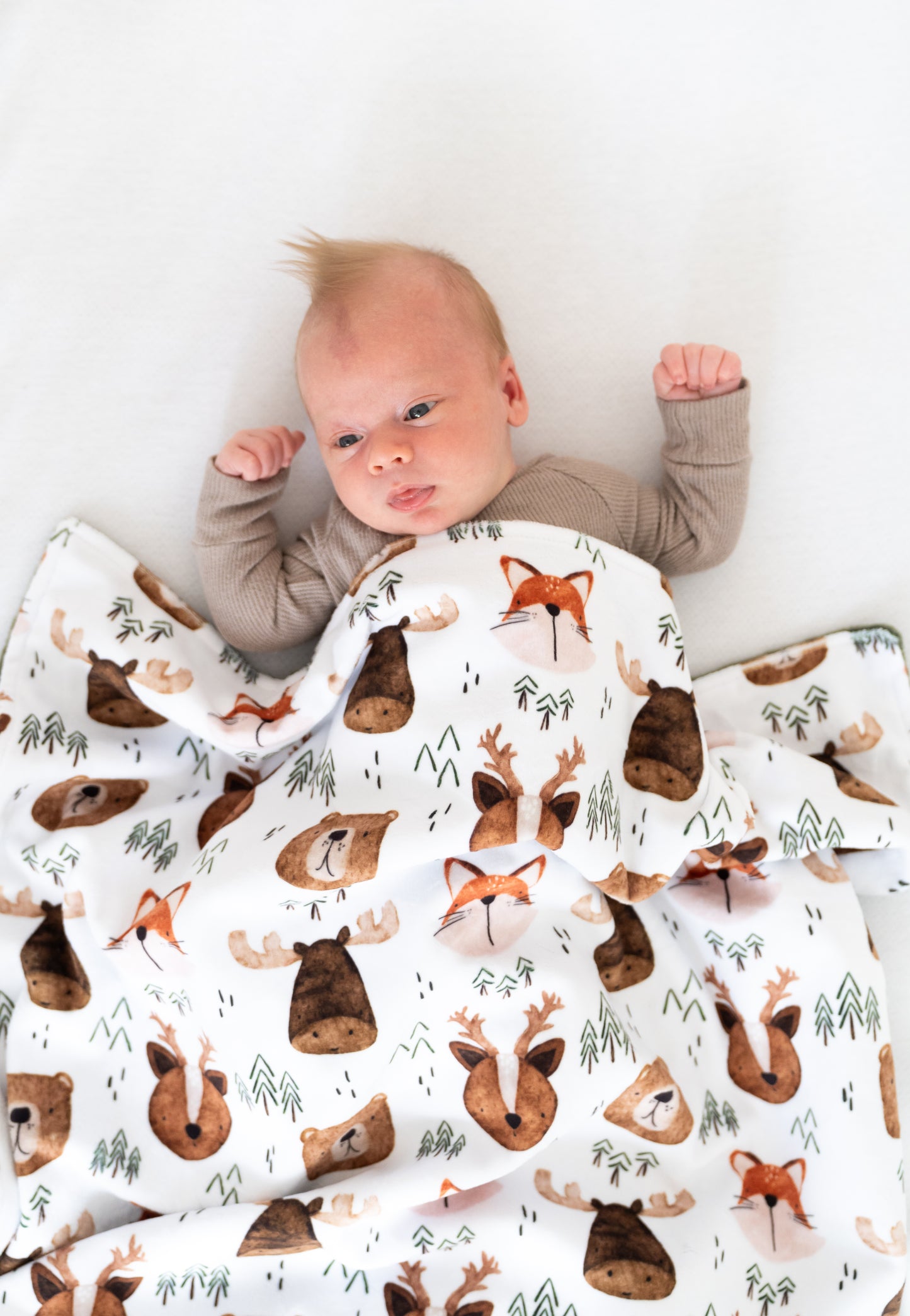 WOODLAND FRIENDS BABY BLANKET