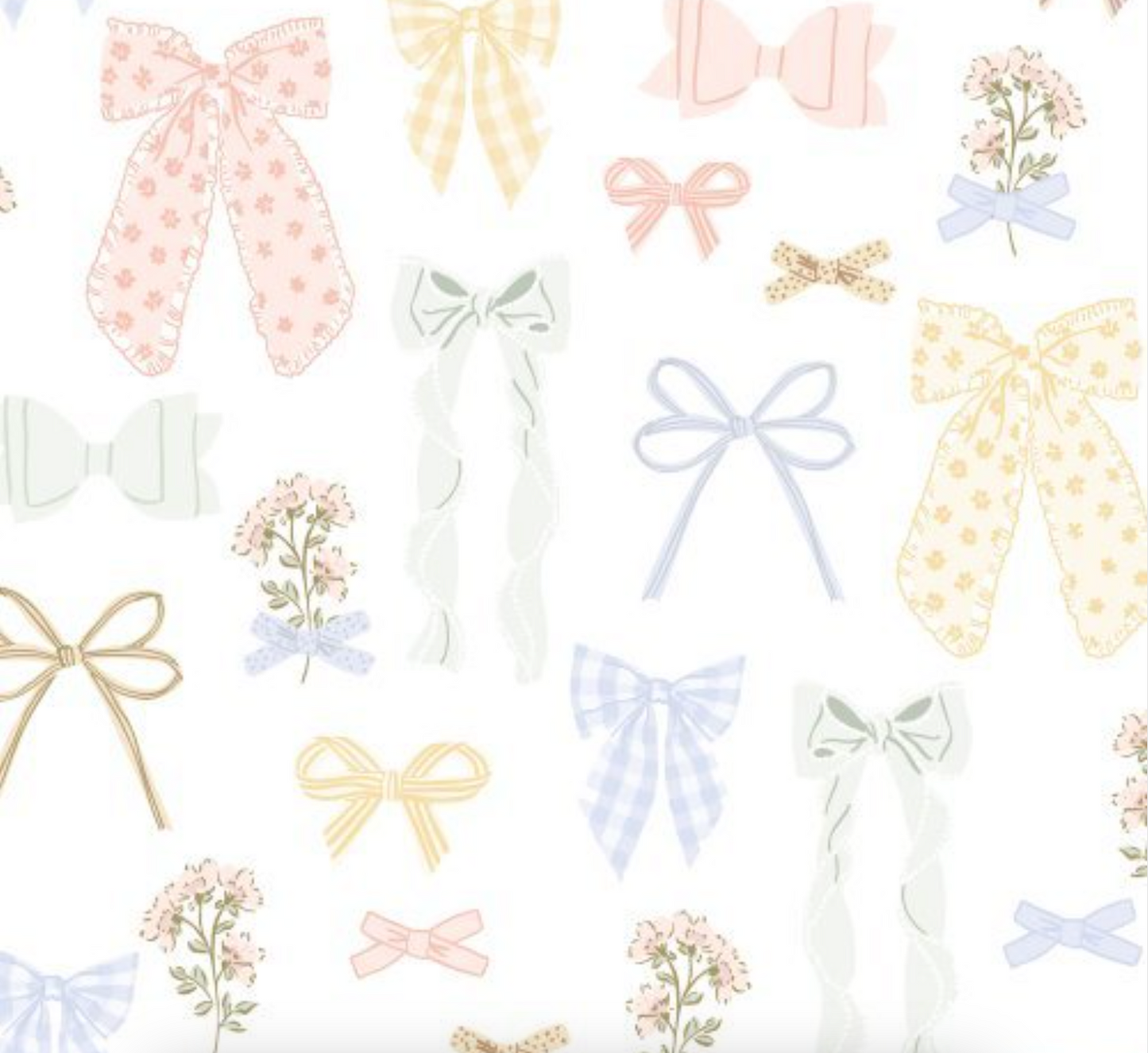 Sweet Baby Bows Lovey Size - In Stock Custom