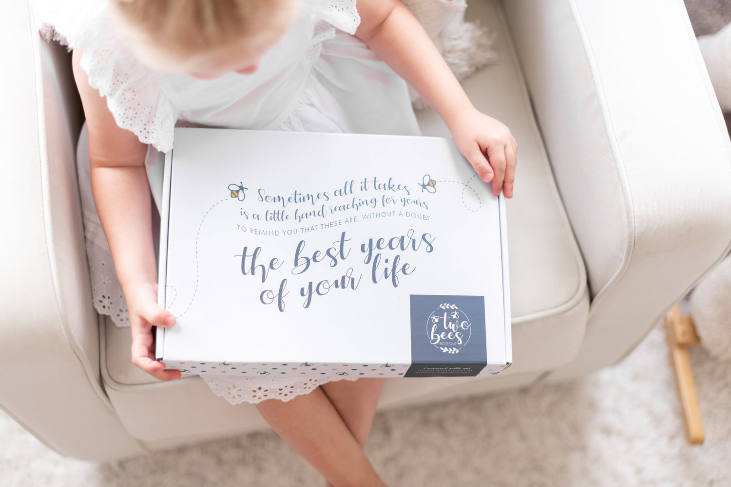 GIFT BOX BEING OPENED
