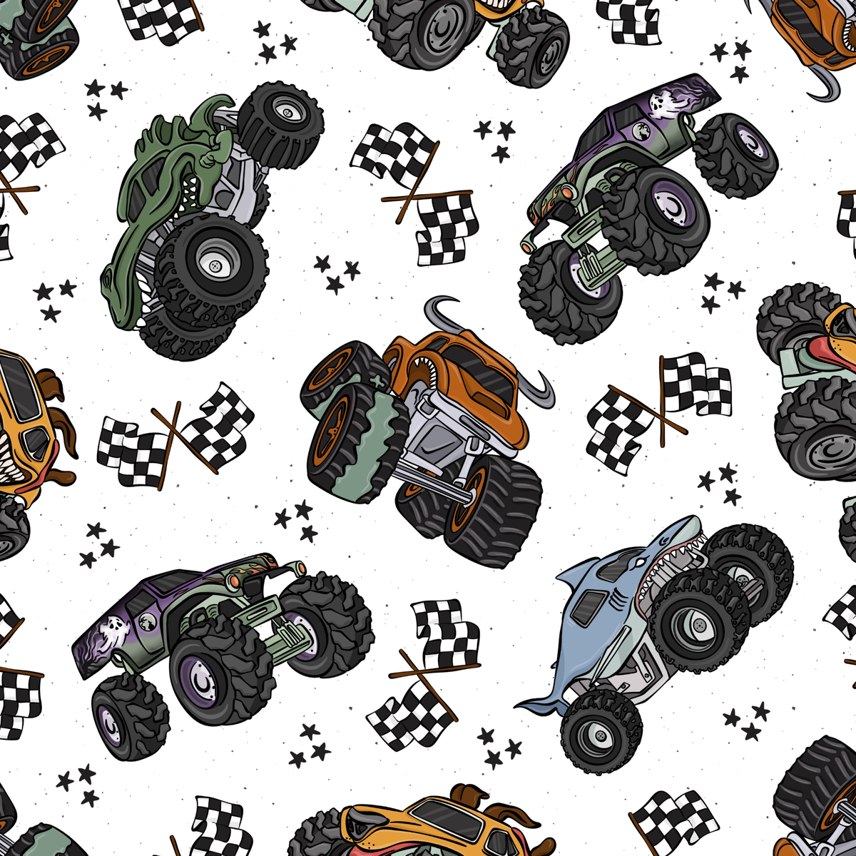 Monster Truck Blanket - PREORDER Ship Date 12/4
