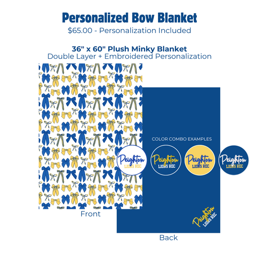 Lions Rec Personalized Blanket
