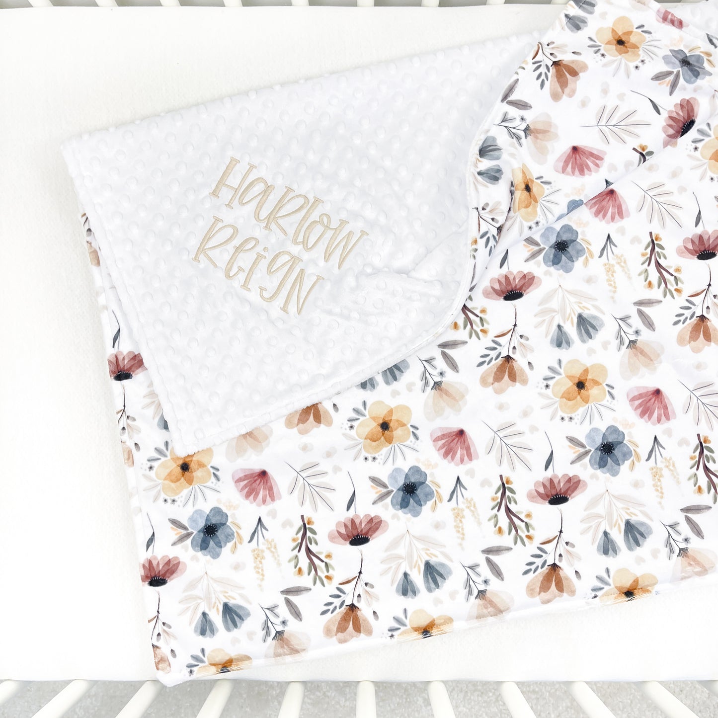 NATURAL BLOOMS BABY BLANKET