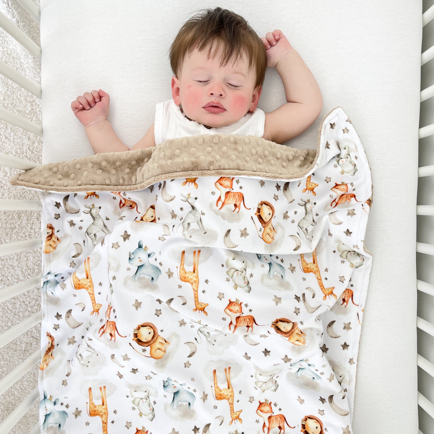 SAFARI STARS BABY BLANKET