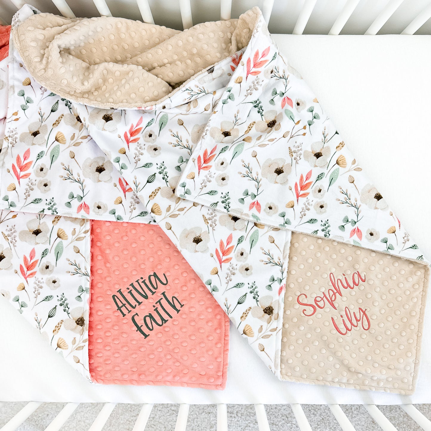 LUMELO FLORAL BABY BLANKET