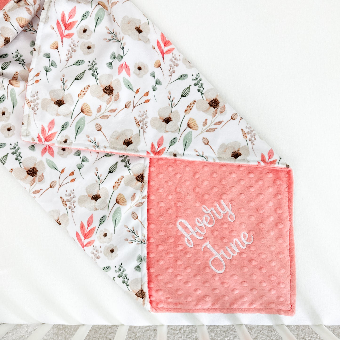 LUMELO FLORAL BABY BLANKET