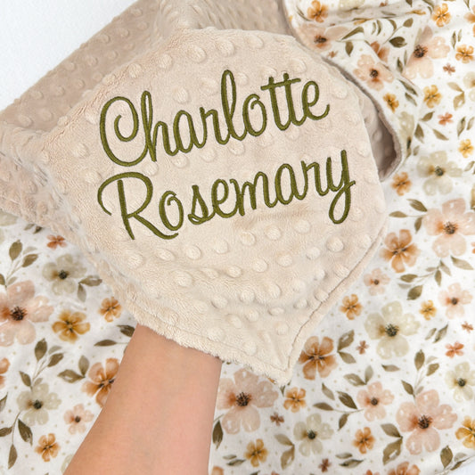 COUNTRY FLORAL BABY BLANKET