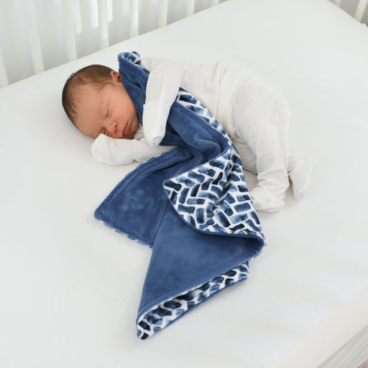 NAVY HERRINGBONE LOVEY