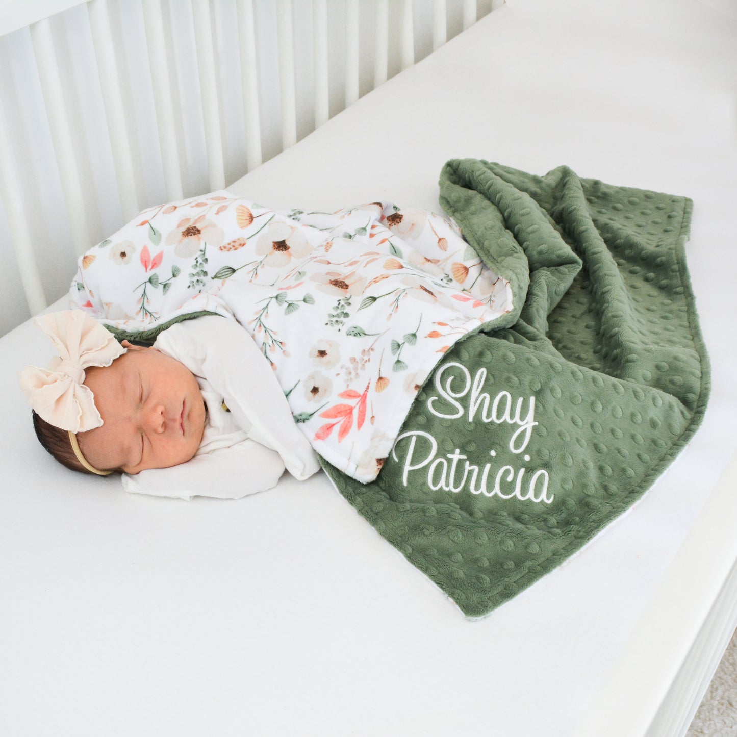 LUMELO FLORAL BABY BLANKET