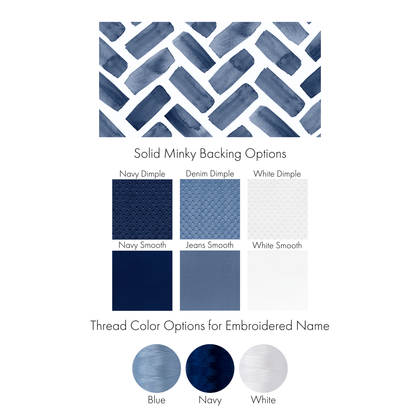 NAVY HERRINGBONE LOVEY