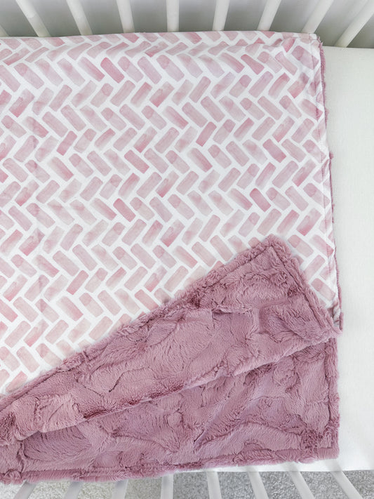 Rose Herringbone - Child Size RTS