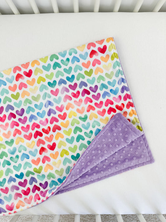 Rainbow Hearts - Baby Size RTS