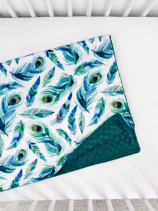 Teal Feathers - Baby Size RTS