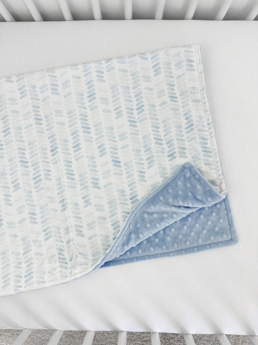 Blue Herringbone - Baby Size RTS