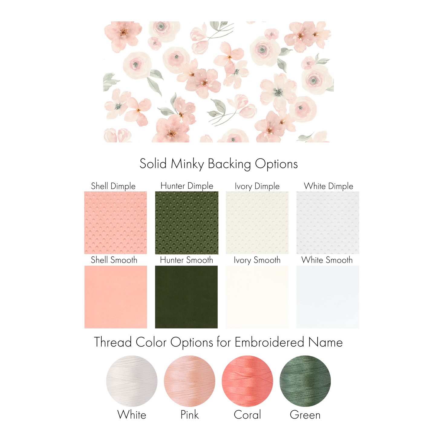 MINI BLOOMS BABY BLANKET
