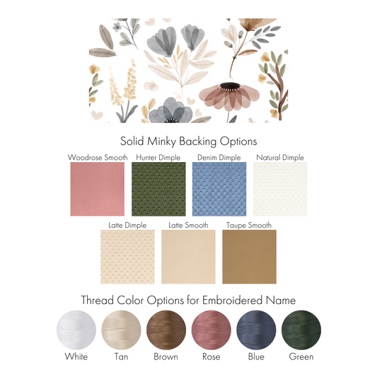 NATURAL BLOOMS BABY BLANKET