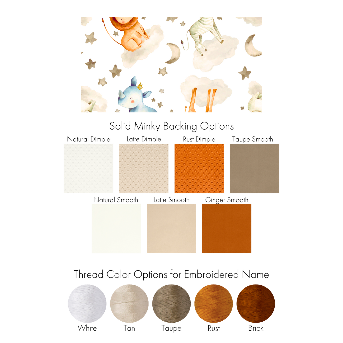 SAFARI STARS BABY BLANKET