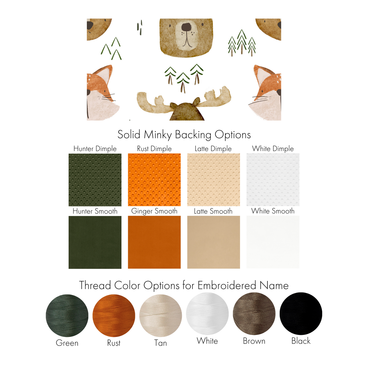 WOODLAND FRIENDS CHILD BLANKET